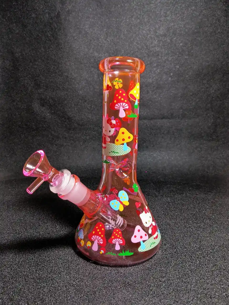 Hello Kitty Sanrio Enchanted Forest Pink Beaker Glass Bong