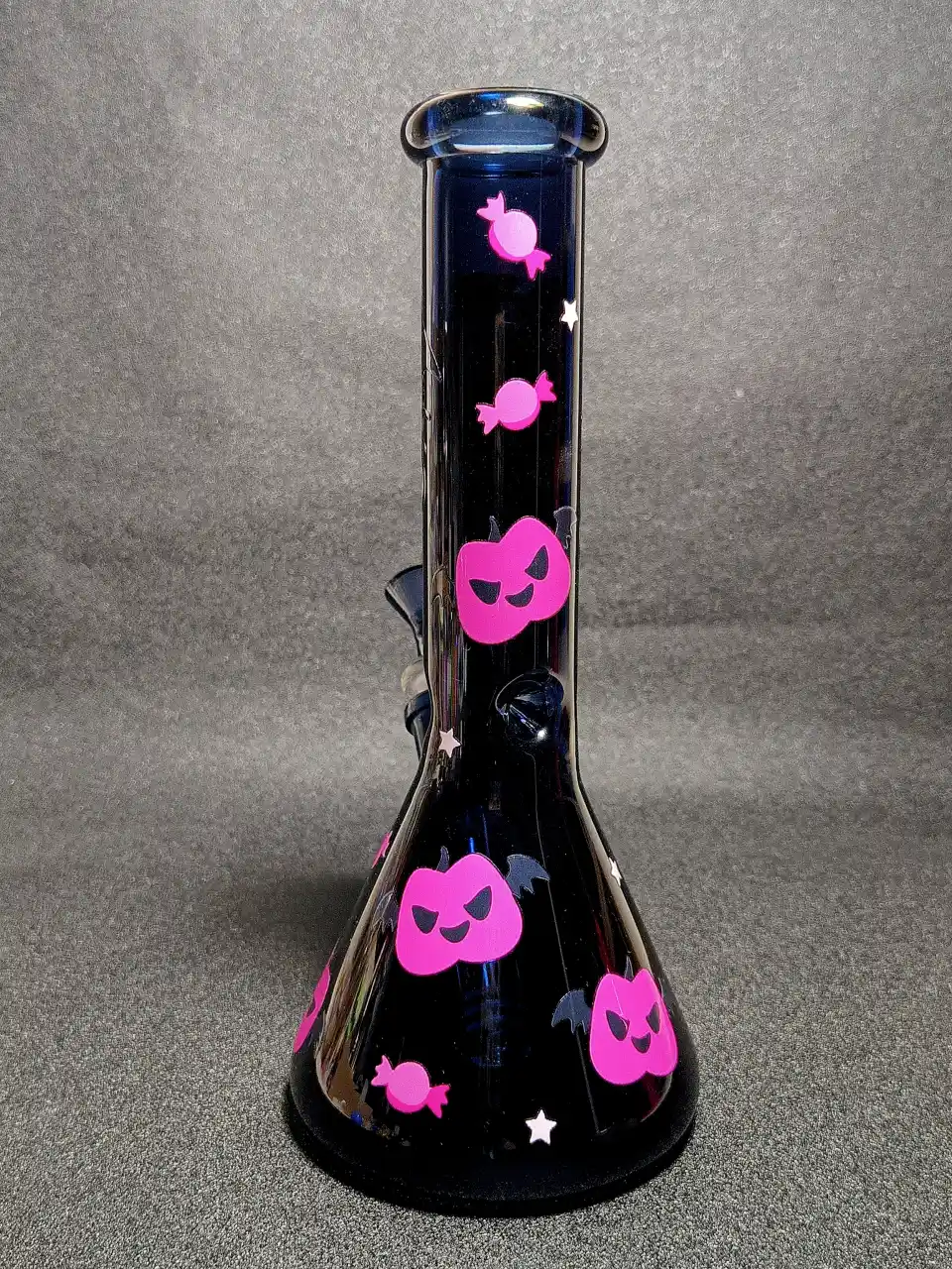 Hello Kitty Halloween Devil Pumpkin Candy Glass Bong
