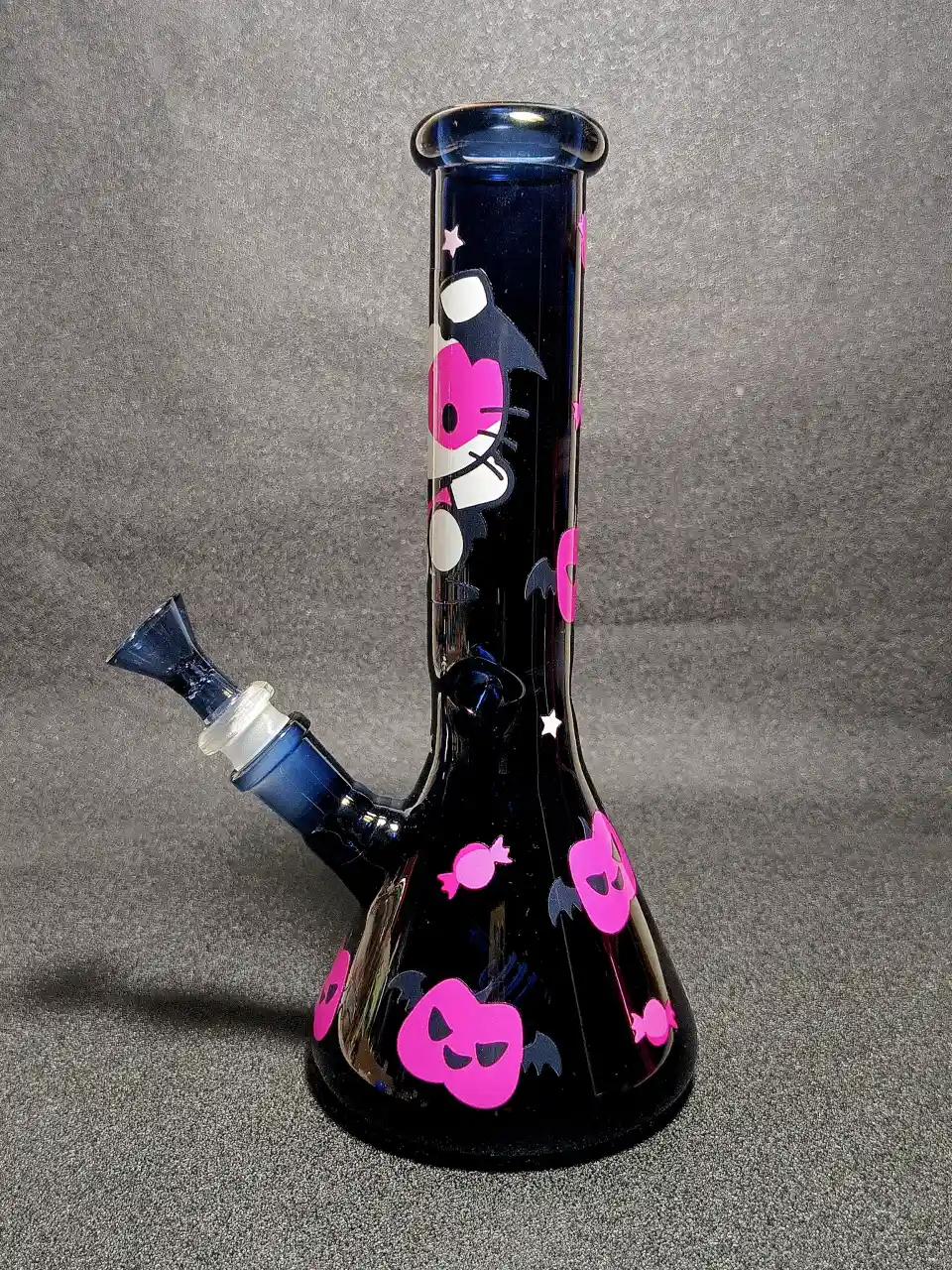 Hello Kitty Halloween Devil Pumpkin Candy Glass Bong