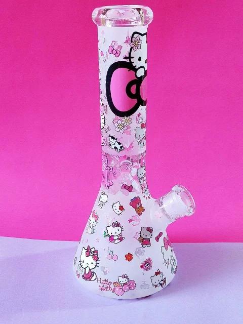 12.5" Hello Kitty "Pink Paradise" Thick Beaker Glass Bong