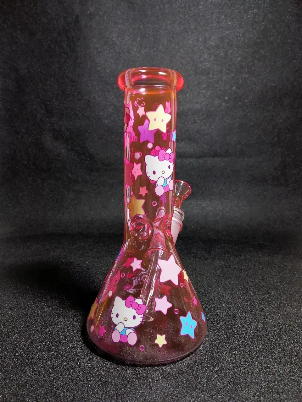 Hello Kitty Sanrio Starry Sky Pink Beaker Glass Bong