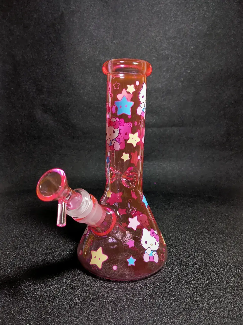 Hello Kitty Sanrio Starry Sky Pink Beaker Glass Bong