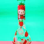 9" Hello Kitty Strawberry Beaker Base Bong
