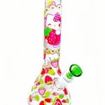 10" Hello Kitty Strawberry Garden Beaker Glass Bong