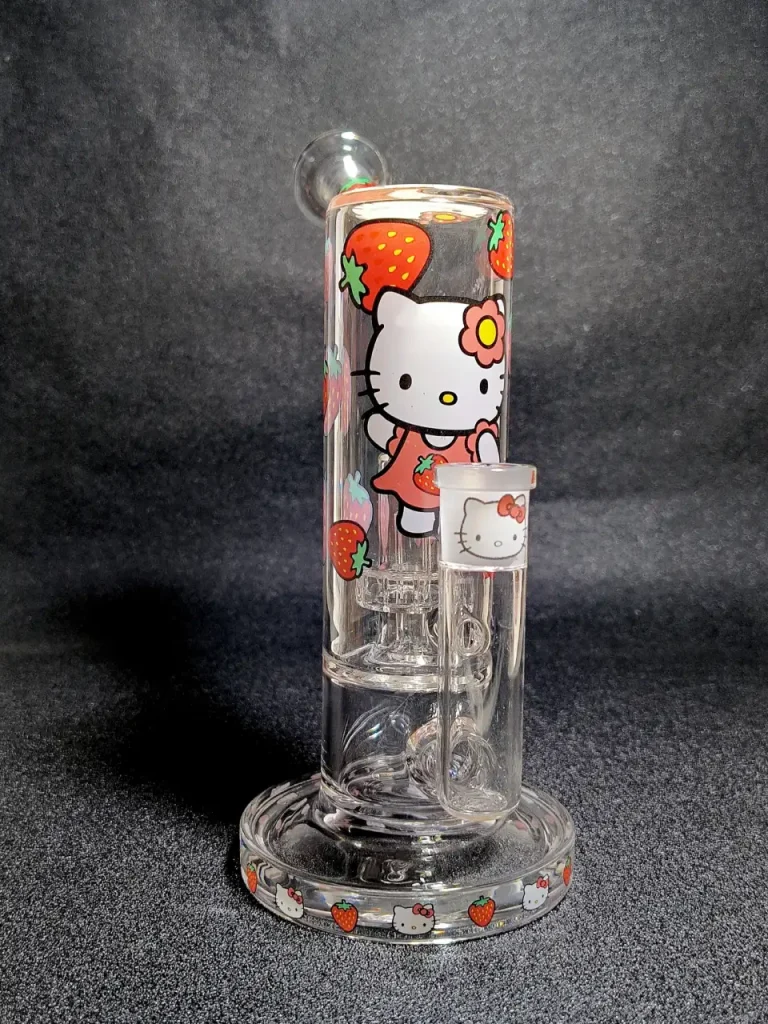 Hello Kitty Sanrio Strawberry Garden Glass Bong