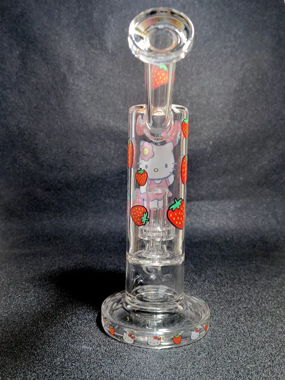 Hello Kitty Sanrio Strawberry Garden Glass Bong