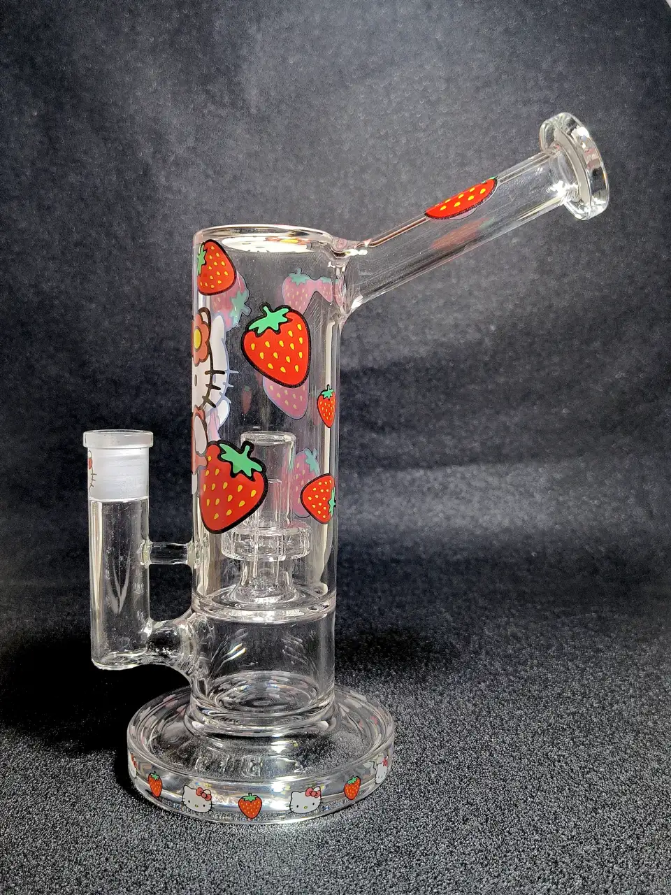 Hello Kitty Sanrio Strawberry Garden Glass Bong