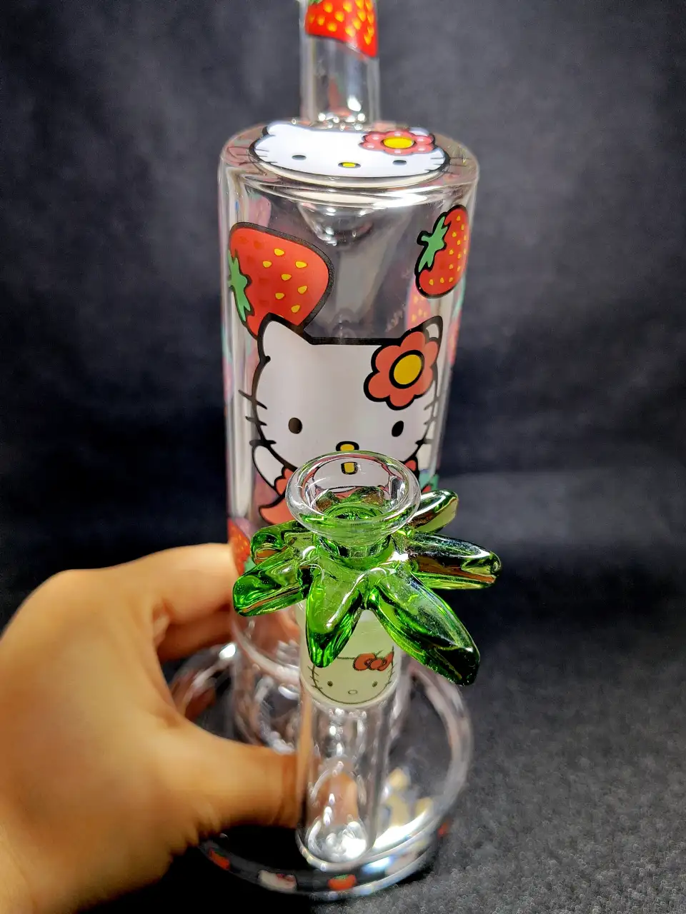 Hello Kitty Sanrio Strawberry Garden Glass Bong