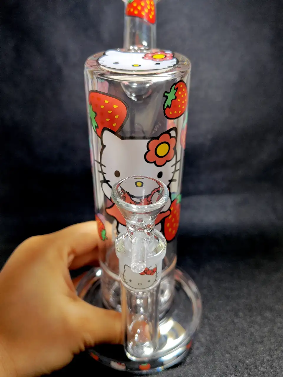 Hello Kitty Sanrio Strawberry Garden Glass Bong