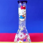9" Hello Kitty with Bear Glass Beaker Bong
