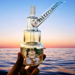 7.5" Hitman Glass Triple-Chamber Mini Dab Rig