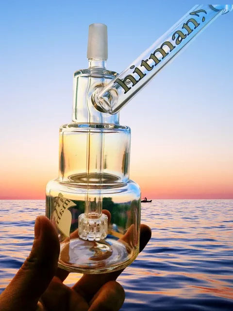7.5" Hitman Glass Triple-Chamber Mini Dab Rig