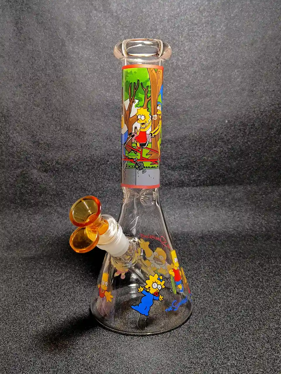 10" Homer Simpson & Family The Simpsons D'OH! Biking Beaker Glass Bong