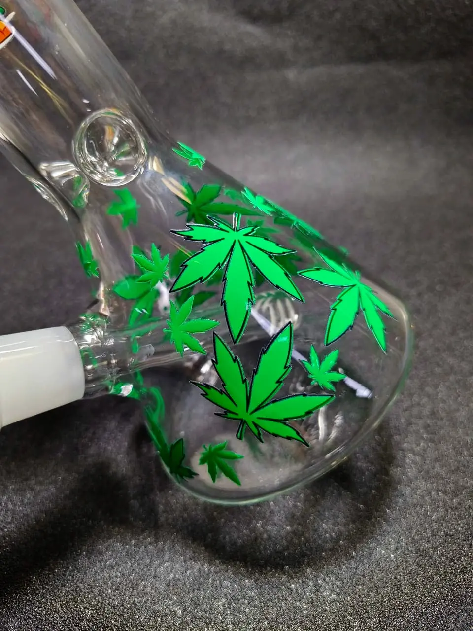 Lisa Simpson Green Leaf Beaker Glass Bong