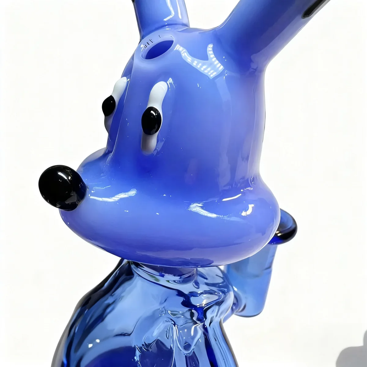6" Honey Bear Dab Rig Blue Glass Bong