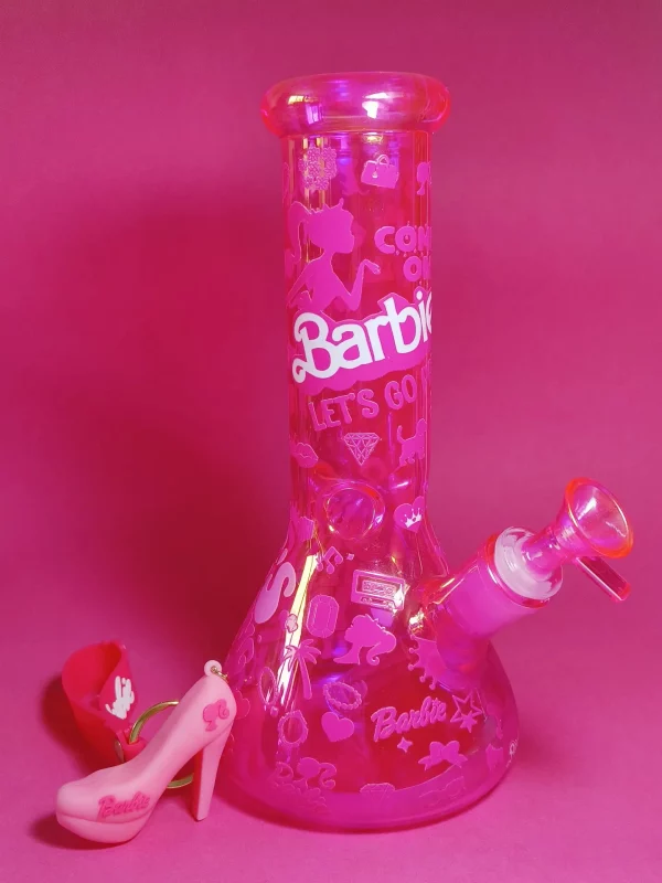 Hot Pink Iridescent Sparkling Barbie Bong