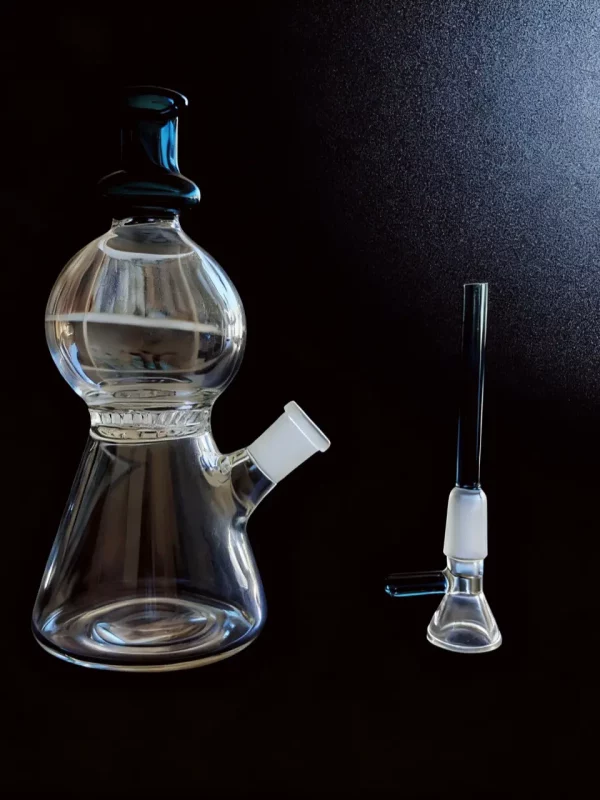 7″ Hourglass Glass Bong with Honeycomb Perc 7" Hourglass Glass Bong with Honeycomb Perc