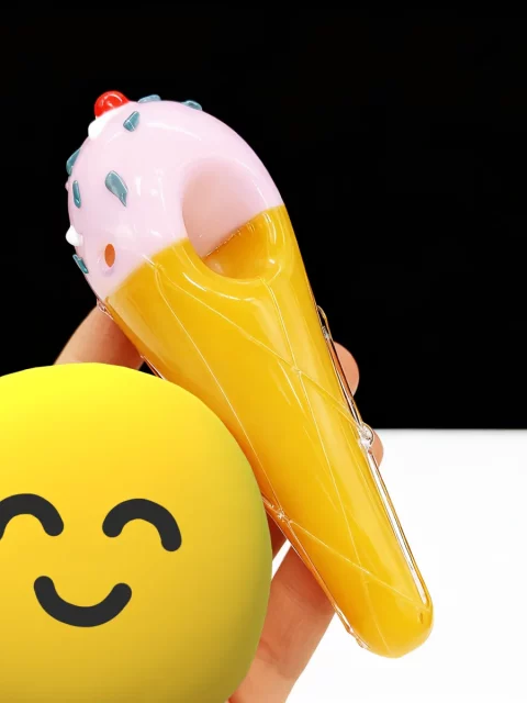 Ice Cream Cone Glass Hand Pipe Ice Cream Cone Glass Hand Pipe