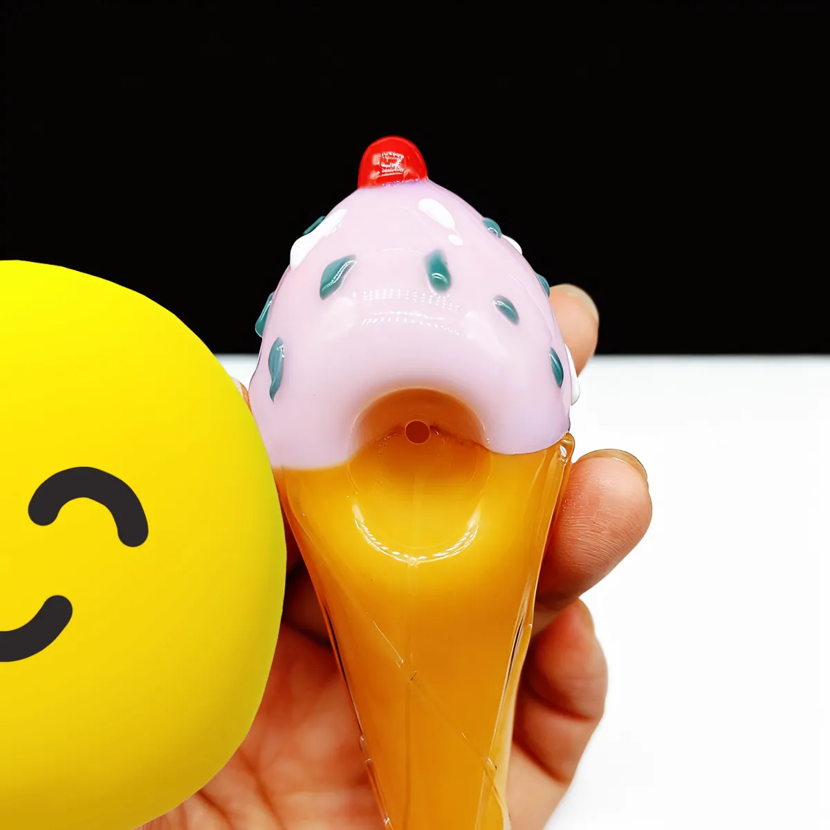 Ice Cream Cone Glass Hand Pipe