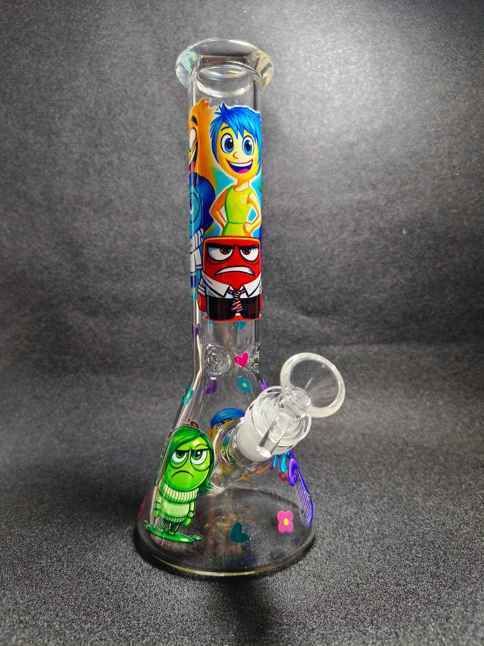 Inside Out Emotion Characters Beaker Glass Bong