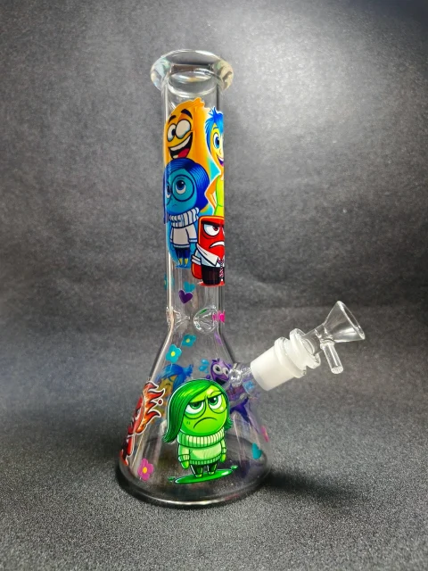 Inside Out Emotion Characters Beaker Glass Bong Inside Out Emotion Characters Beaker Glass Bong