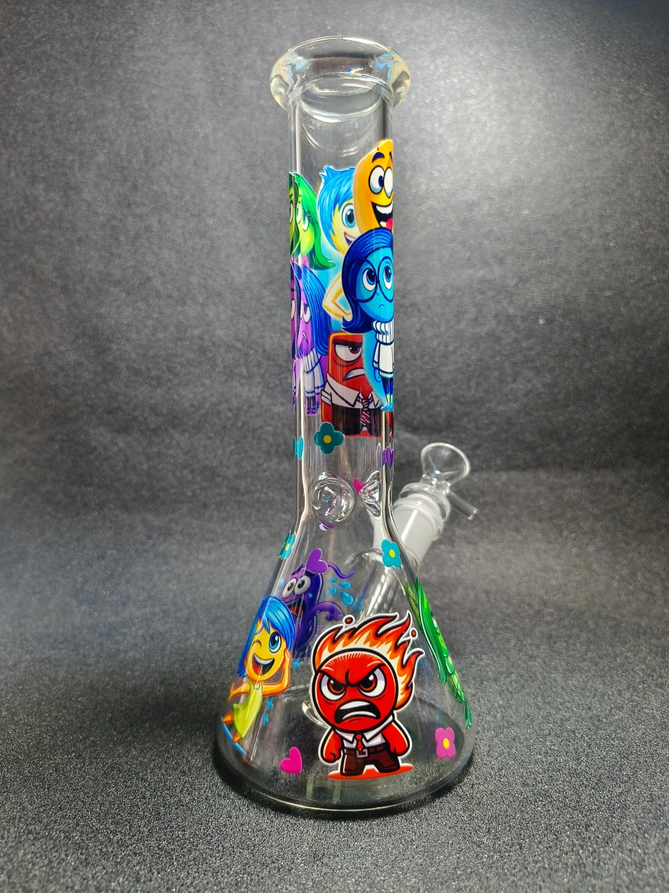 Inside Out Emotion Characters Beaker Glass Bong