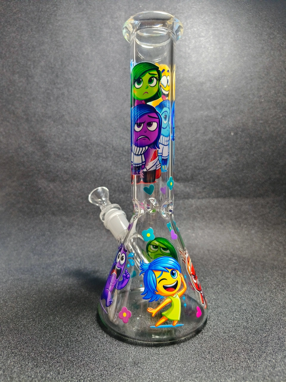 Inside Out Emotion Characters Beaker Glass Bong