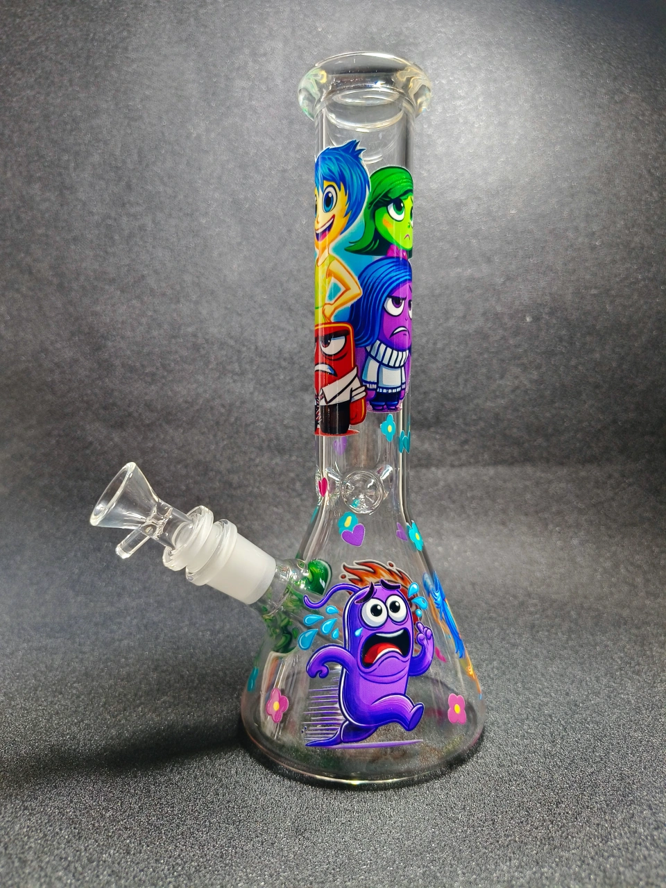 Inside Out Emotion Characters Beaker Glass Bong