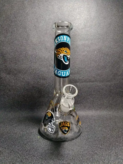 10" NFL Jacksonville Jaguars Beaker Glass Bong