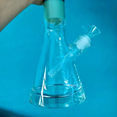 16" Jade & Smoke Encallmo Beaker Bong with Ultra-Thick Glass Base