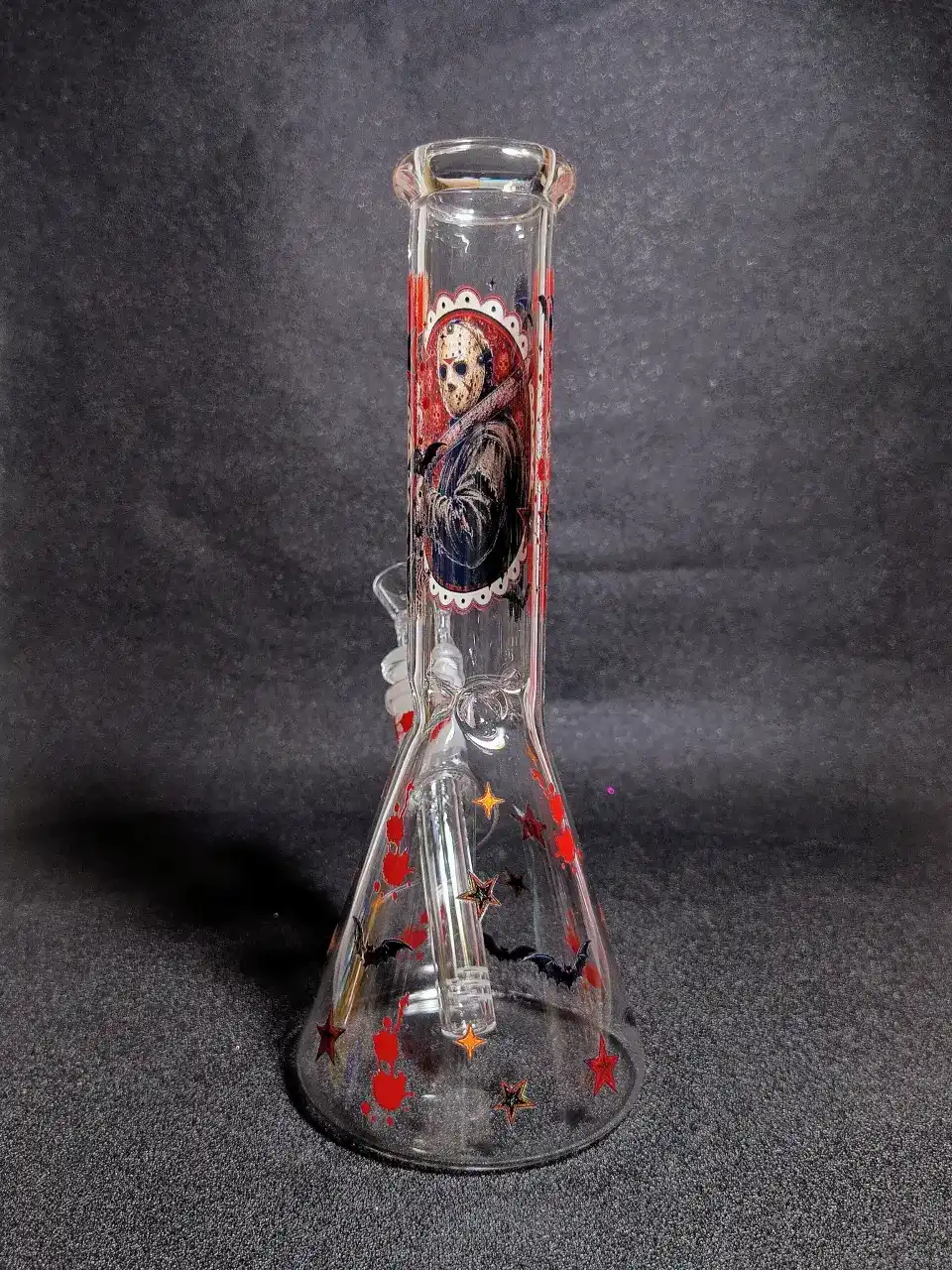 Jason Voorhees Friday the 13th Bloody Machete Beaker Glass Bong