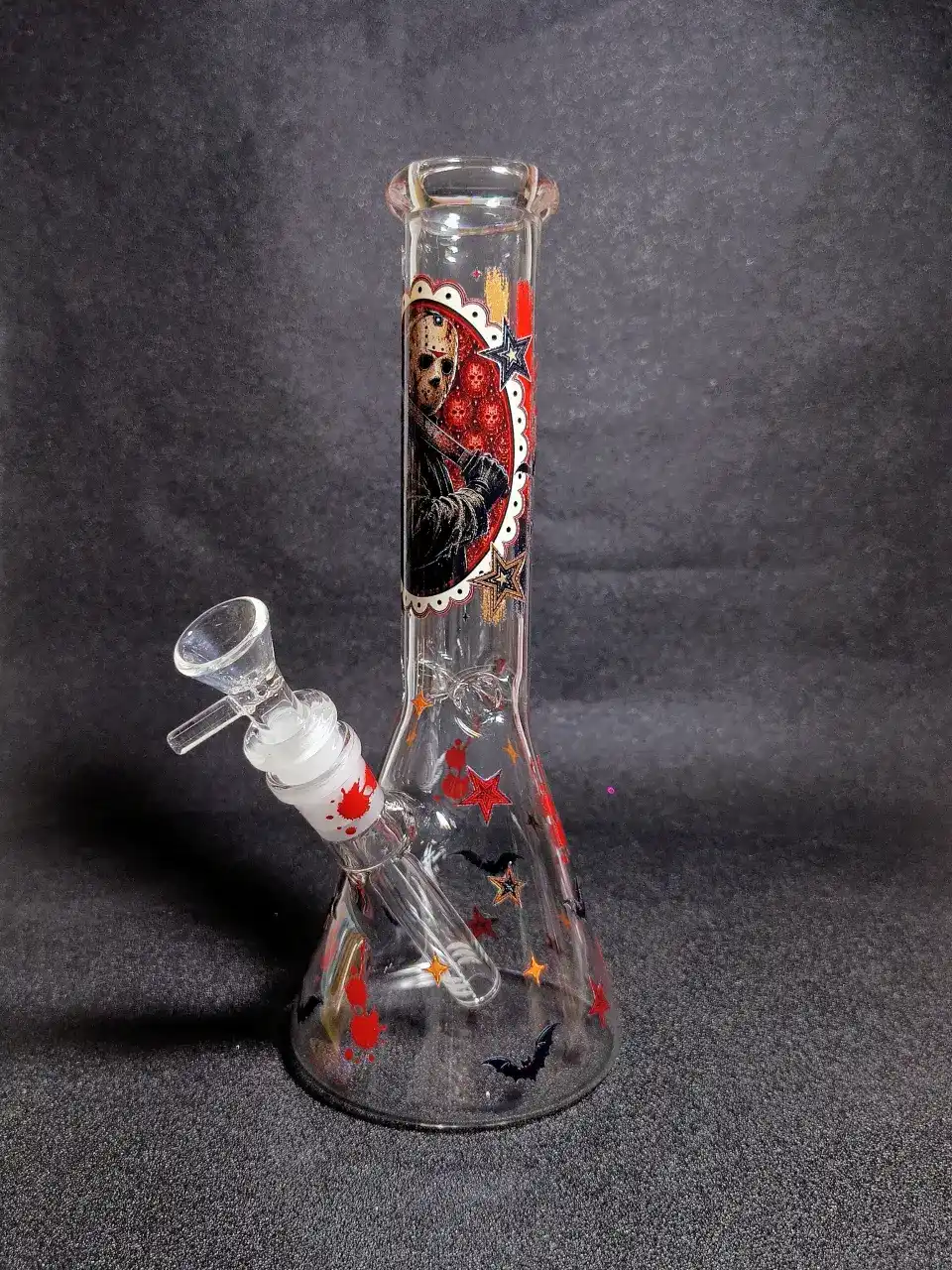 Jason Voorhees Friday the 13th Bloody Machete Beaker Glass Bong
