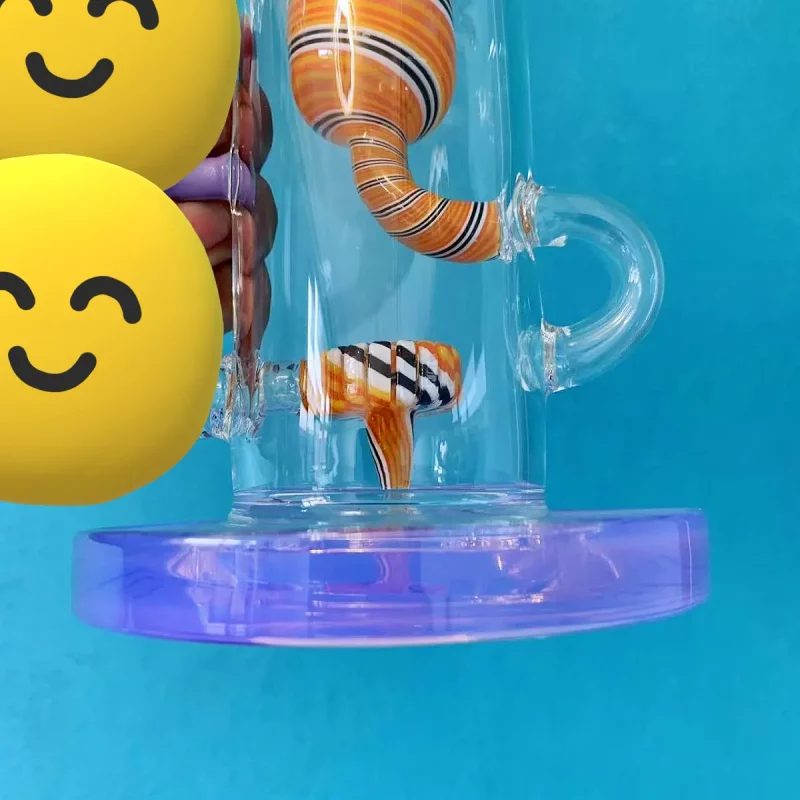 10" Klein Incycler Glass Bong with Swirled Perc