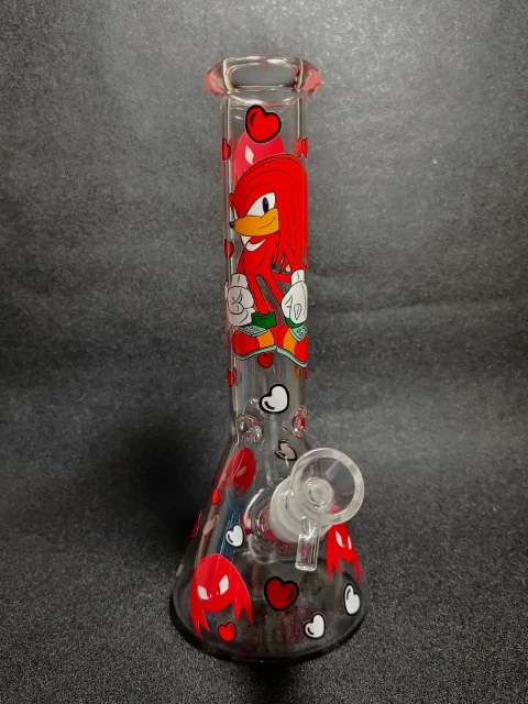 Knuckles Sonic the Hedgehog Beaker Glass Bong