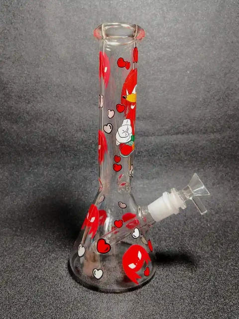 Knuckles Sonic the Hedgehog Beaker Glass Bong Knuckles Sonic the Hedgehog Beaker Glass Bong