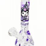 10" Kuromi × LV Purple Luxury Beaker Glass Bong
