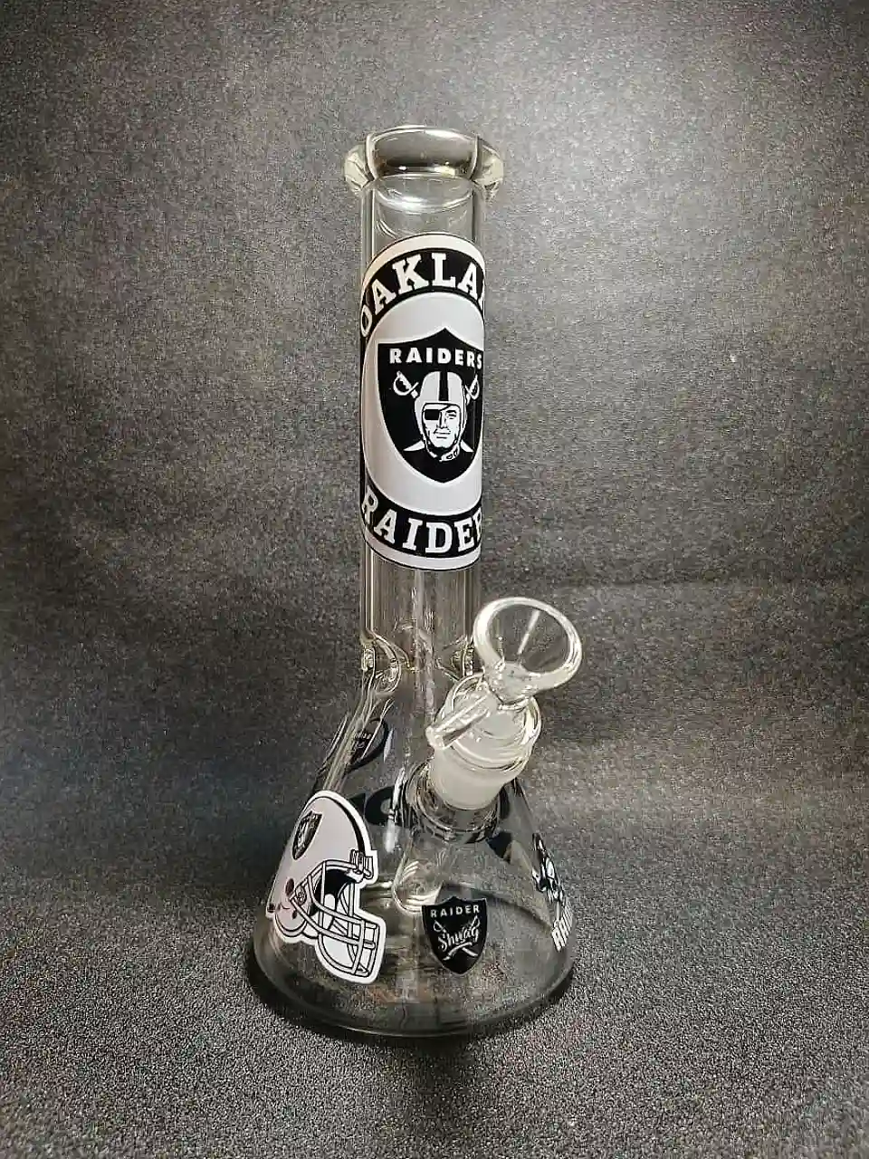 10" Las Vegas Raiders NFL Beaker Glass Bong