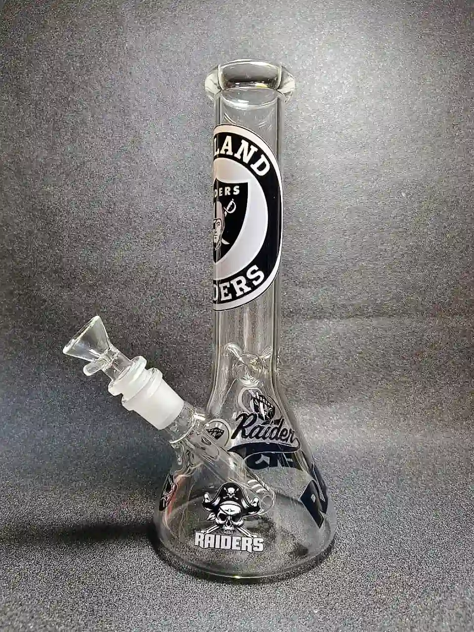 10" Las Vegas Raiders NFL Beaker Glass Bong