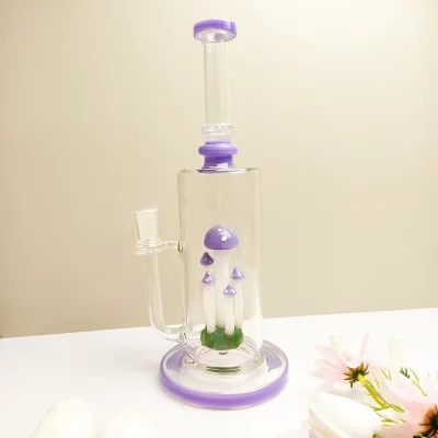 lavender-mushroom-glass-bong