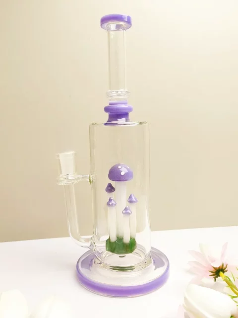 lavender-mushroom-glass-bong