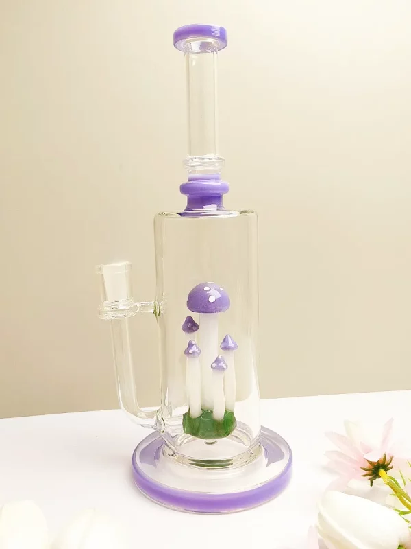lavender-mushroom-glass-bong