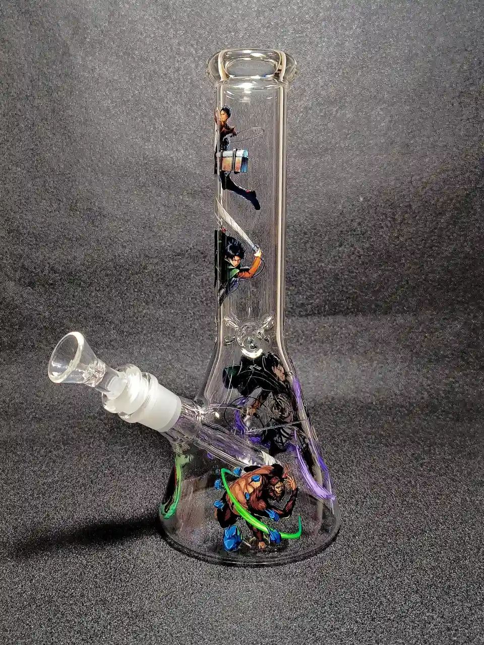 Levi Ackerman Attack on Titan ODM Gear Battle Survey Corps Beaker Glass Bong