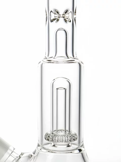 10″ Light Green Beaker Glass Bong Showerhead Perc