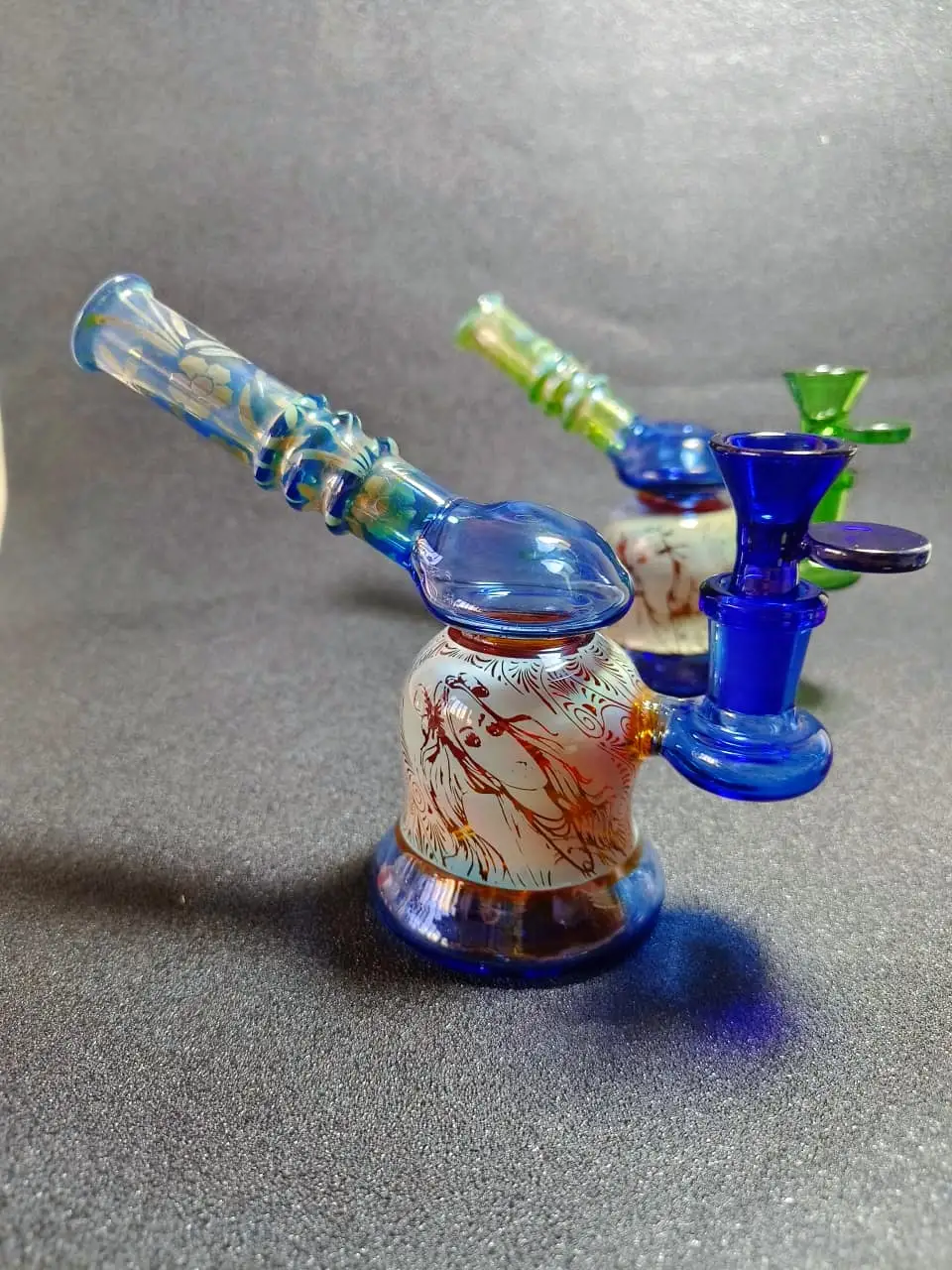 Little Beauty Cute Fumed Silver Glass Bubbler