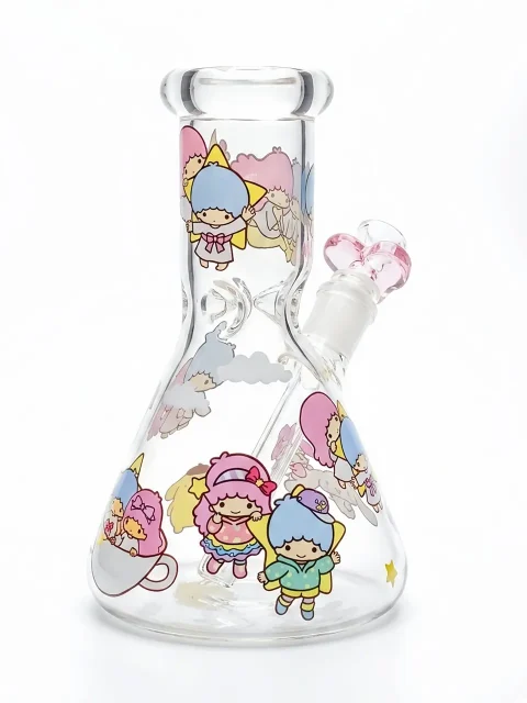 8″ Little Twin Stars Dreamy Beaker Glass Bong 8" Little Twin Stars Dreamy Beaker Glass Bong
