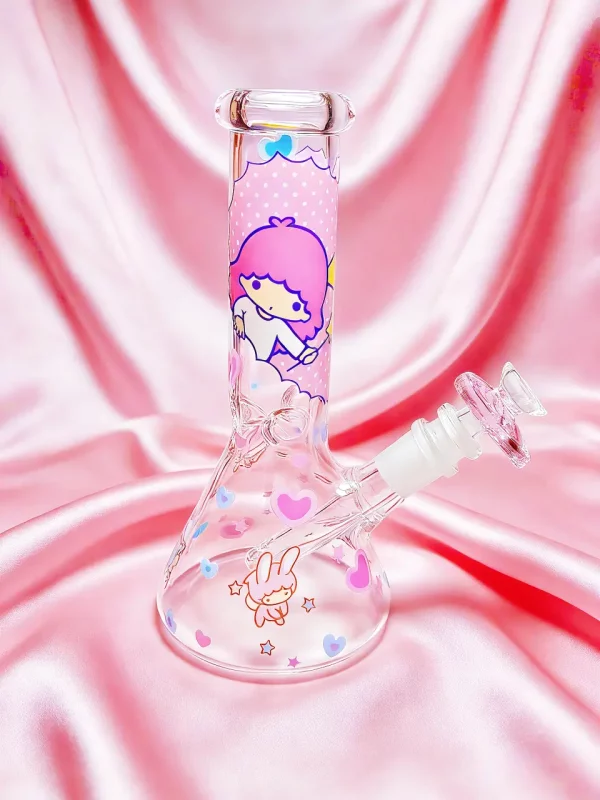 8" Dreamy Starry Little Twin Stars Beaker Glass Bong