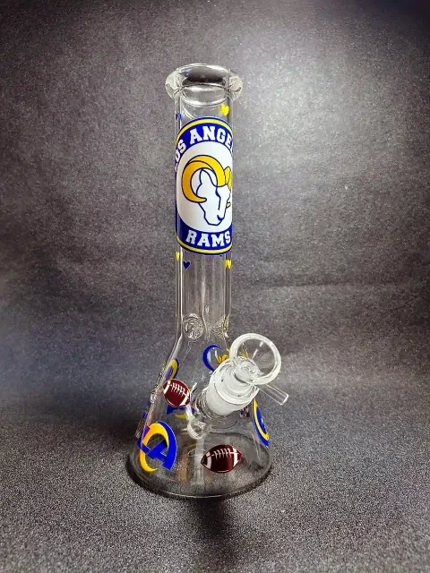 10" Los Angeles Rams NFL Beaker Glass Bong