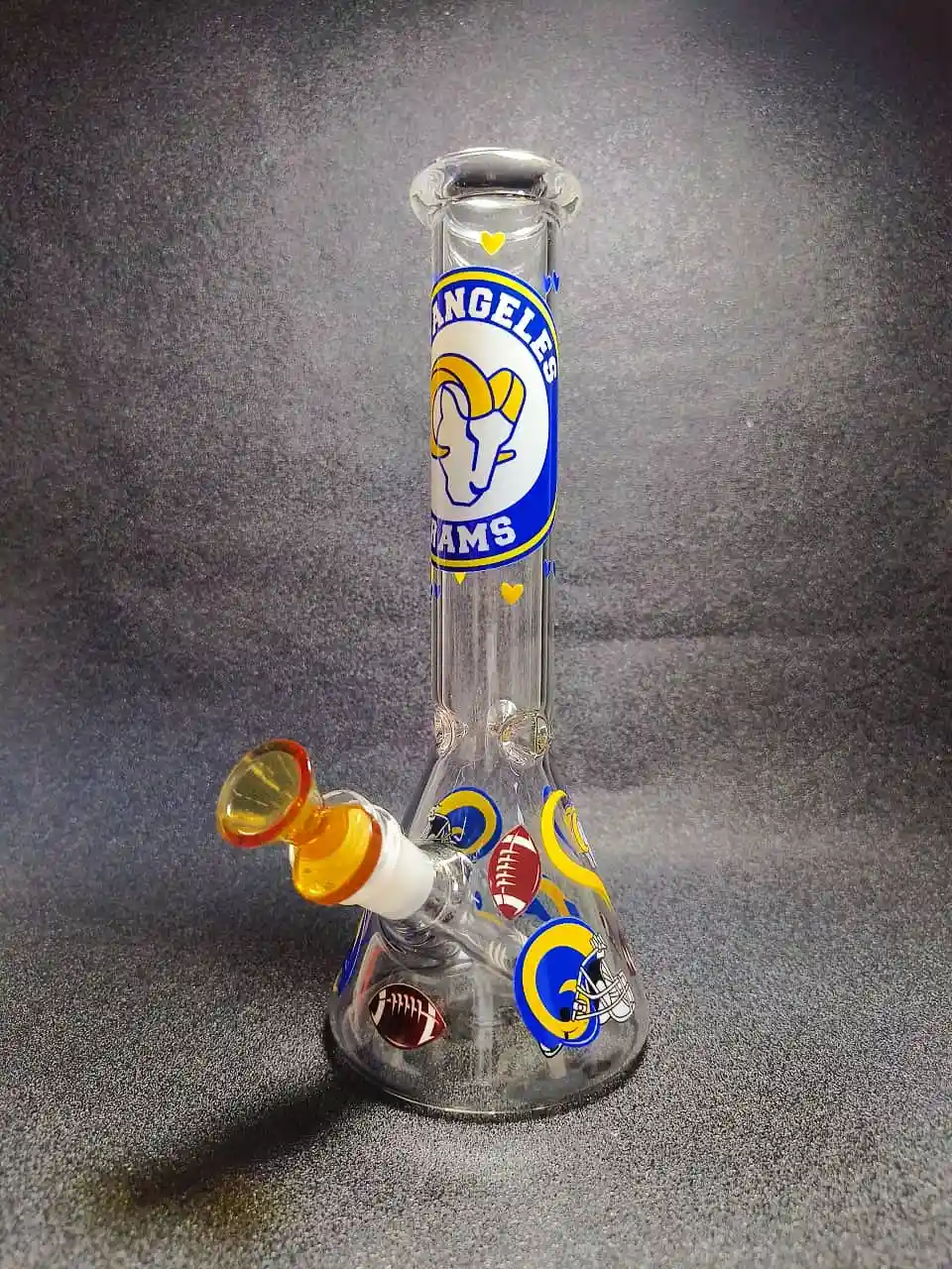 10" Los Angeles Rams NFL Beaker Glass Bong