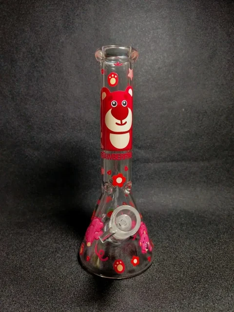 Lotso Strawberry Bear Beaker Glass Bong