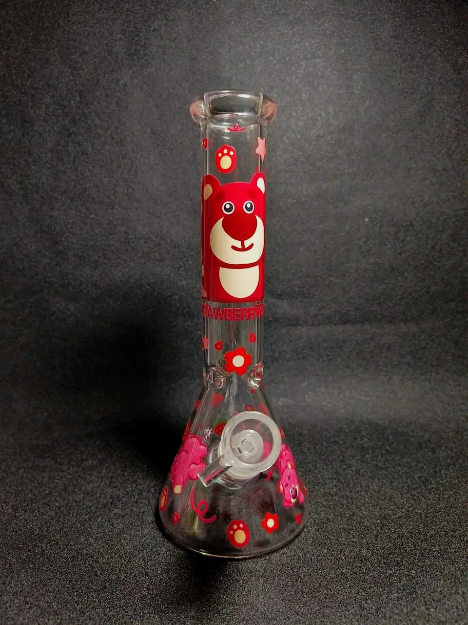Lotso Strawberry Bear Beaker Glass Bong